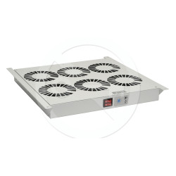 Ventilačná jednotka 6 vent., termostat, do stropu aj dna VJ-R6, sivá