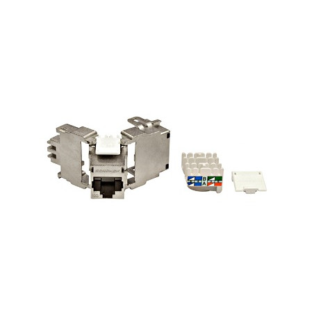 Keystone modul RJ45 tienený, 10 Gb, trieda Ea, 4PPoE
