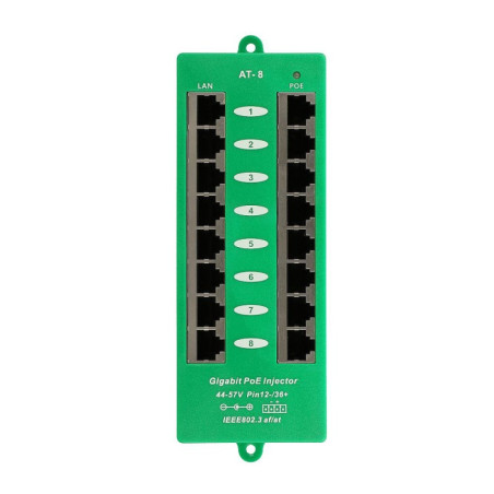 POE-PAN8-GBATF 802.3af/at GB tienený 8port Poe
