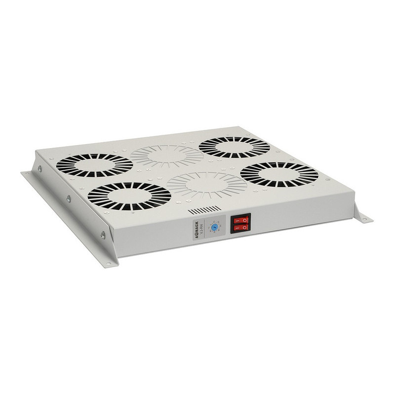 Ventilačná jednotka 4 vent., Termostat, do stropu aj dna VJ-R4, sivá