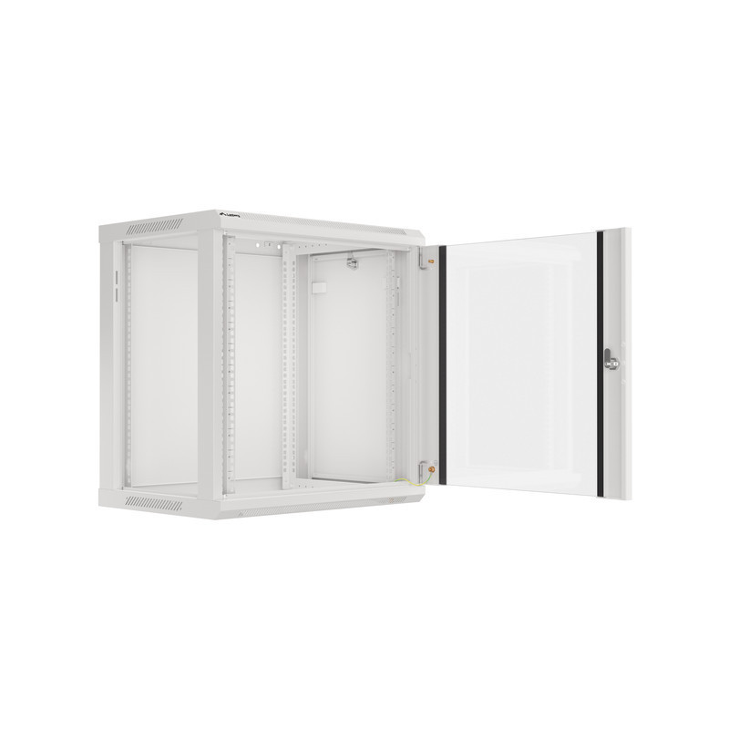 Nástenný rack 19'' 12U 600X450mm šedý flat pack