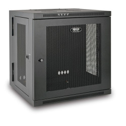 Skriňa SmartRack 12U, Š - 600mm, Hl - 550mm, hĺbka pre prepínače, montáž na stenu