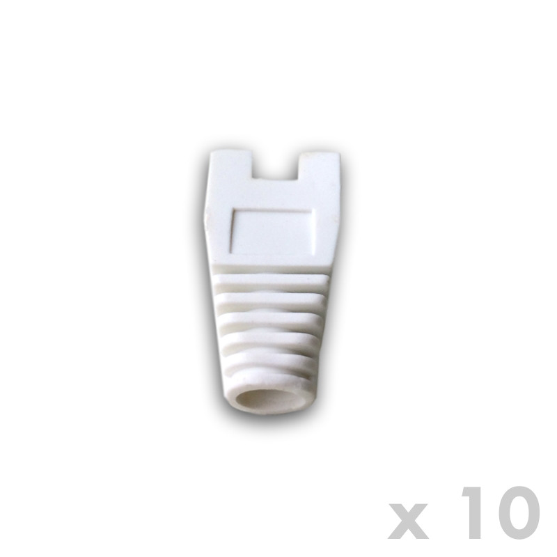 DATACOM Ochrana RJ45 s výrezom BIELA (10ks)