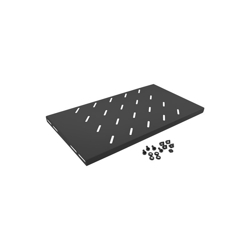 LANBERG 19'' PEVNÁ POLICA 1U/486X270MM MAX. NOSNOSŤ DO 120 KG ČIERNA