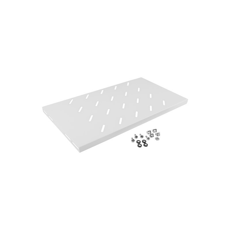 LANBERG 19'' PEVNÁ POLICA 1U/486X270MM MAX. NOSNOSŤ DO 120 KG ŠEDÁ