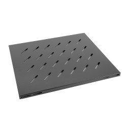 LANBERG 19'' PEVNÁ POLICA 1U/465X515MM MAX. NOSNOSŤ DO 120 KG ČIERNA