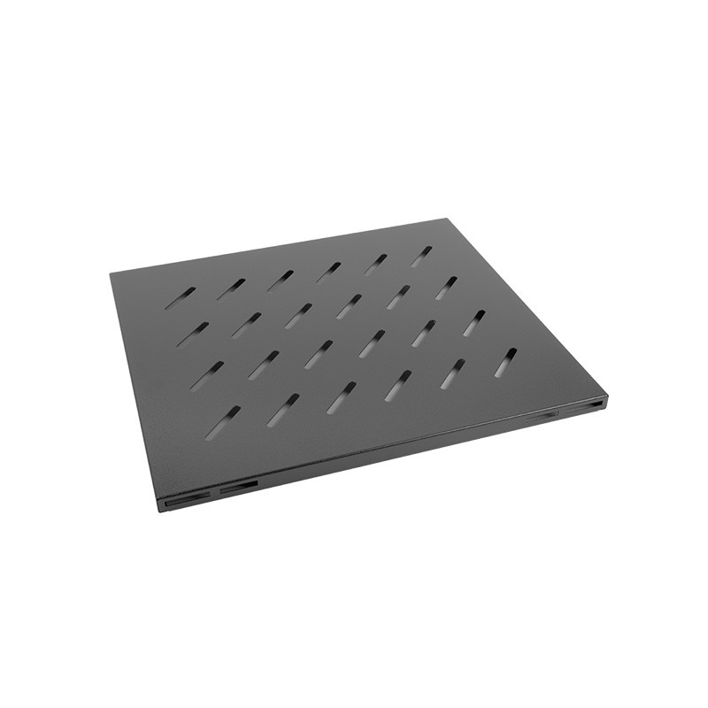 LANBERG 19'' PEVNÁ POLICA 1U/465X515MM MAX. NOSNOSŤ DO 120 KG ČIERNA