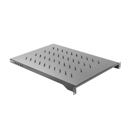 LANBERG19'' PEVNÁ POLICA 1U/483X700MM MAX. NOSNOSŤ DO 15 KG ČIERNA