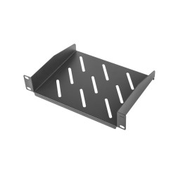 LANBERG 10'' PEVNÁ POLICA 1U/254X180MM MAX. NOSNOSŤ DO 20 KG ČIERNA
