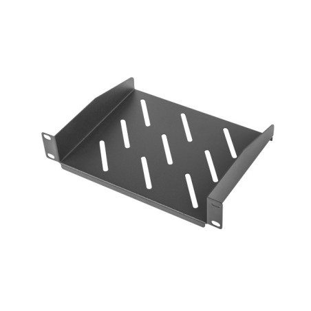 LANBERG 10'' PEVNÁ POLICA 1U/254X180MM MAX. NOSNOSŤ DO 20 KG ČIERNA
