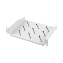 LANBERG 10'' PEVNÁ POLICA 1U/254X180MM MAX. NOSNOSŤ DO 20 KG ŠEDÁ