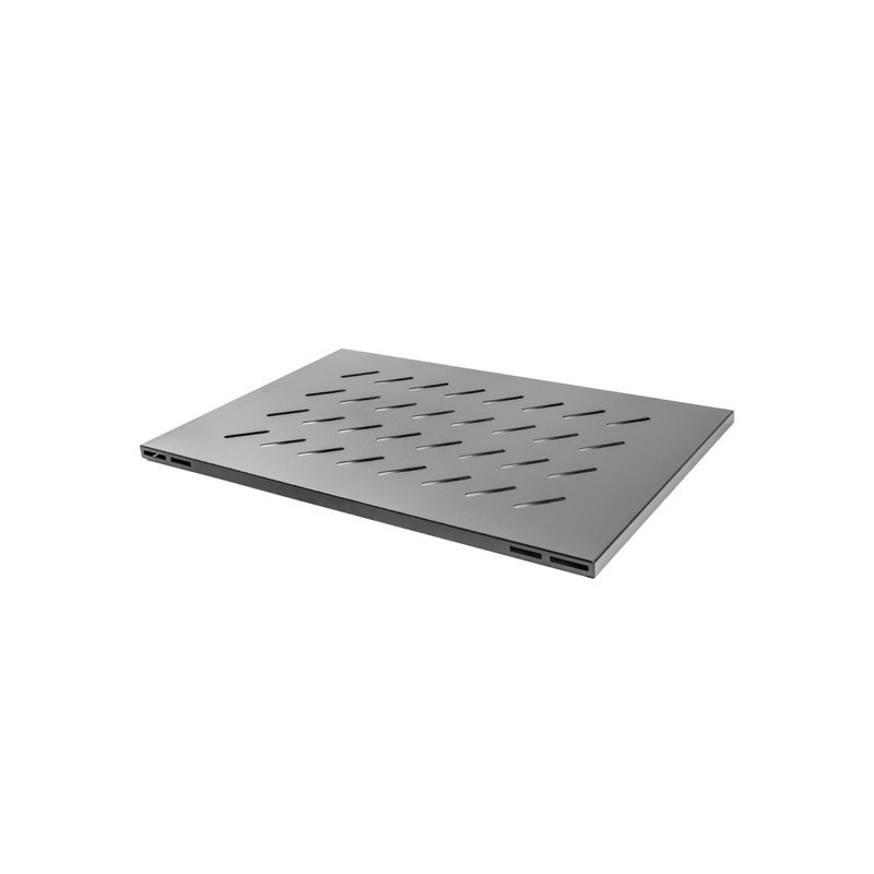 LANBERG 19'' PEVNÁ POLICA PRO OTVORENÝ RACK 800MM 1U/480,5X580MM MAX. NOSNOSŤ DO 120KG ČIERNA