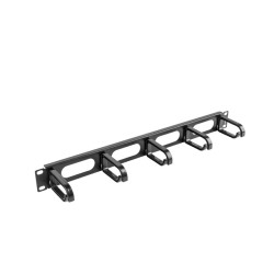 LANBERG19'' PANEL PRO SPRÁVU KÁBLOV 5 KRÚŽKOV - TYP B 1U ČIERNY