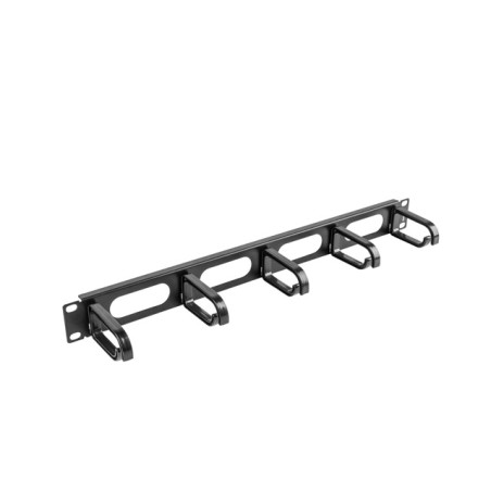 LANBERG19'' PANEL PRO SPRÁVU KÁBLOV 5 KRÚŽKOV - TYP B 1U ČIERNY