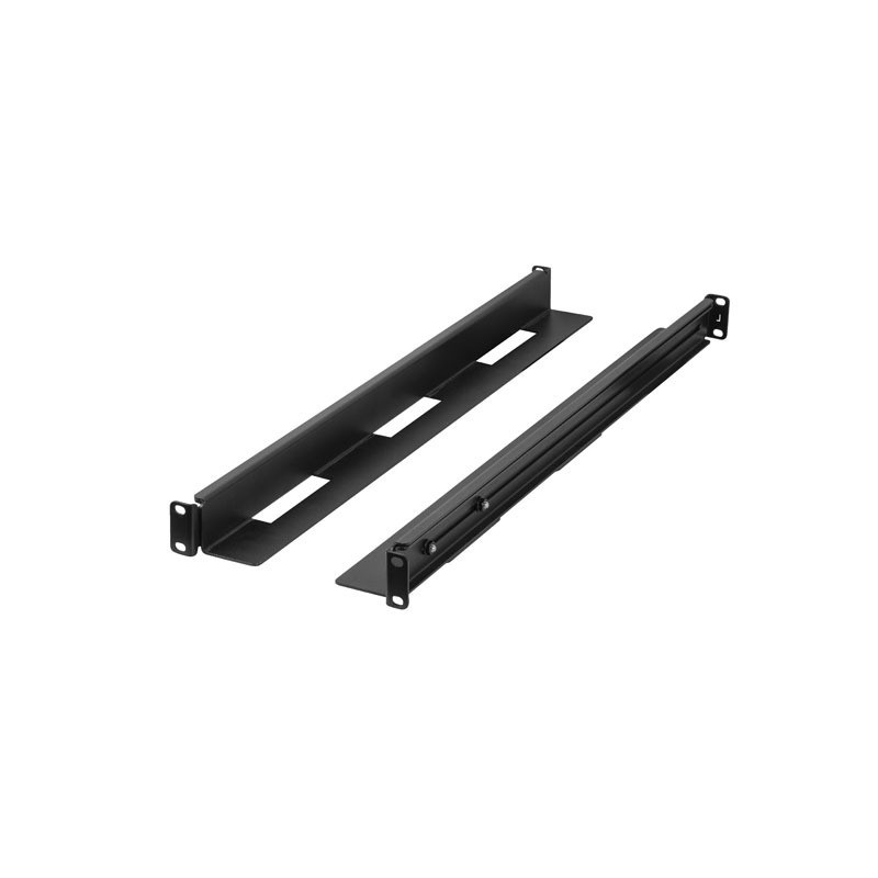 LANBERG SADA KOĽAJNÍC PRO MONTÁŽ DO RACKU 19'' POSUVNÁ 650-1090 MM ČIERNA