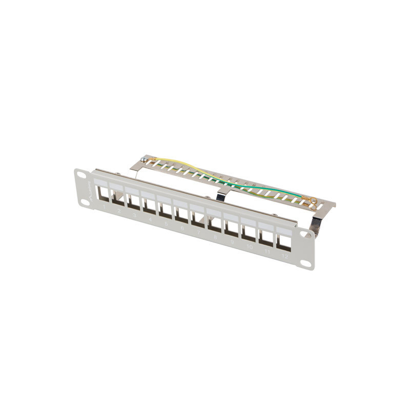 LANBERG PATCH PANEL 12 PORTOV 1U 10'' FTP PRO MODULY KEYSTONE ŠEDÝ V2