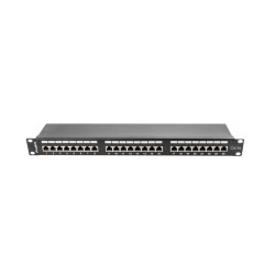 LANBERG PATCH PANEL 24 PORTOV 1U 19'' CAT.5E FTP TIENE ČIERNY