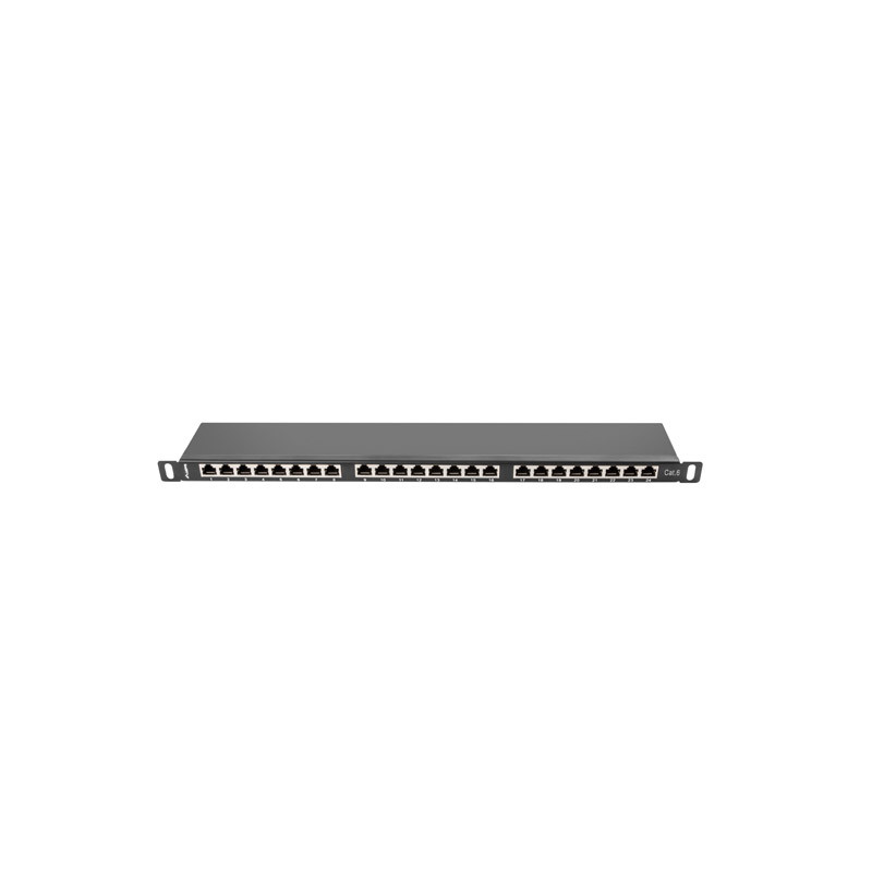 LANBERG PATCH PANEL 24 PORTOV 0,5U 19'' CAT.6 FTP TIENE ČIERNY