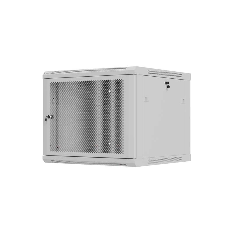 LANBERG NÁSTENNÁ INŠTALAČNÁ SKRIŇA 19'' 9U 600X600 ŠEDÉ PERFOROVANÉ DVERE (PLOCHÉ BALENIE)