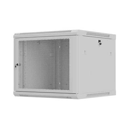 LANBERG NÁSTENNÁ INŠTALAČNÁ SKRIŇA 19'' 9U 600X600 ŠEDÉ PERFOROVANÉ DVERE (PLOCHÉ BALENIE)