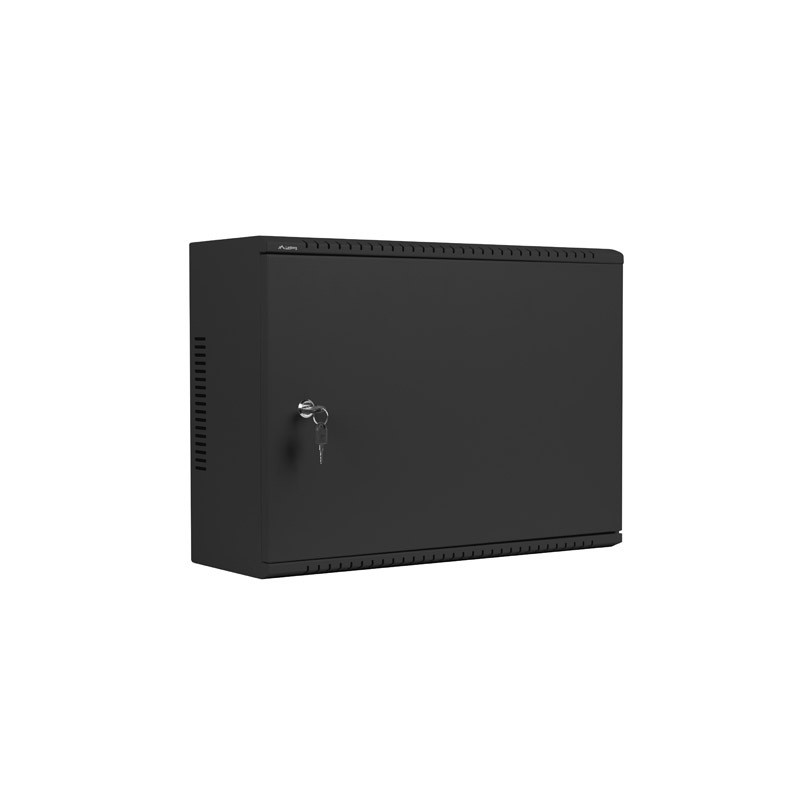 LANBERG 19'' RACKOVÁ SKRIŇA PRO MONTÁŽ NA STENU 4U+3U/540X200 NÍZKOPROFILOVÁ ČIERNA (ZMONTOVANÁ)