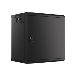 LANBERG RACKOVÁ SKRIŇA 19'' NÁSTENNÁ 12U/600X450 PRO VLASTNÚ MONTÁŽ S KOVOVÝMI DVERAMI ČIERNA