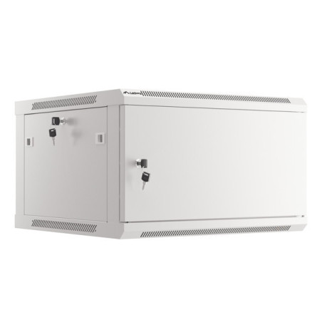 LANBERG RACKOVÁ SKRIŇA 19'' PRO MONTÁŽ NA STENU 6U/600X600 PRO VLASTNÚ MONTÁŽ S KOVOVÝMI DVERAMI ŠEDÁ