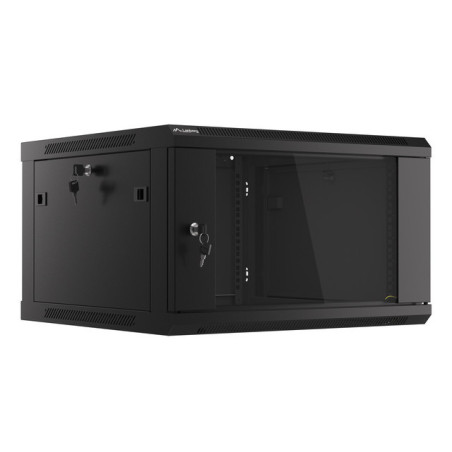 LANBERG 19'' RACKOVÁ SKRIŇA PRO MONTÁŽ NA STENU 6U/600X600 (FLAT PACK) ČIERNA V2