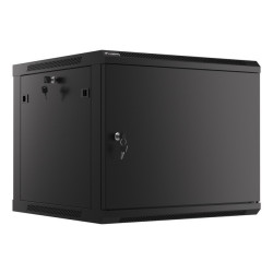 LANBERG RACKOVÁ SKRIŇA 19'' PRO MONTÁŽ NA STENU 9U/600X600 PRO VLASTNÚ MONTÁŽ S KOVOVÝMI DVERAMI ČIERNA