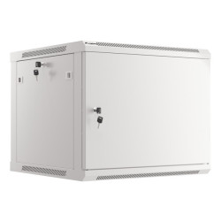 LANBERG RACKOVÁ SKRIŇA 19'' PRO MONTÁŽ NA STENU 9U/600X600 PRO VLASTNÚ MONTÁŽ S KOVOVÝMI DVERMI ŠEDÁ