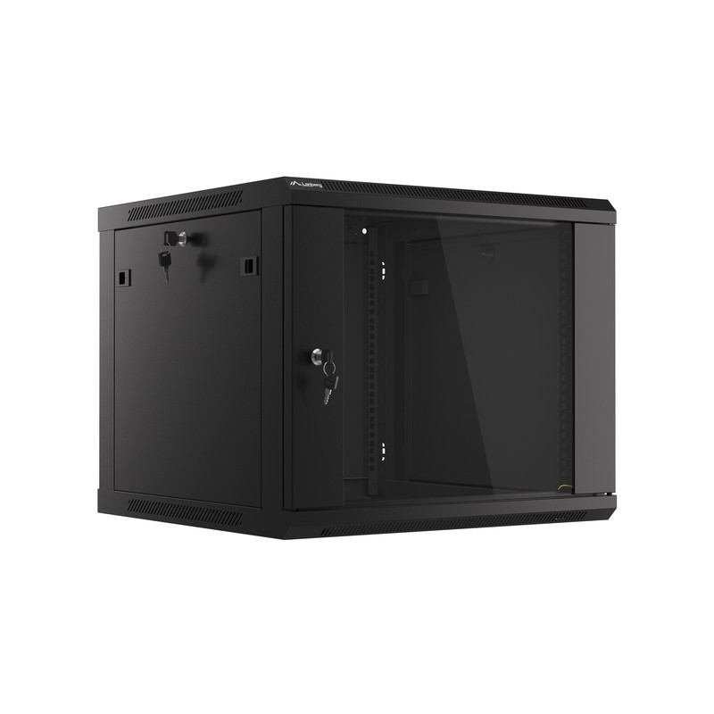 LANBERG RACKOVÁ SKRIŇA 19'' PRO MONTÁŽ NA STENU 9U/600X600 (FLAT PACK) V2 ČIERNA