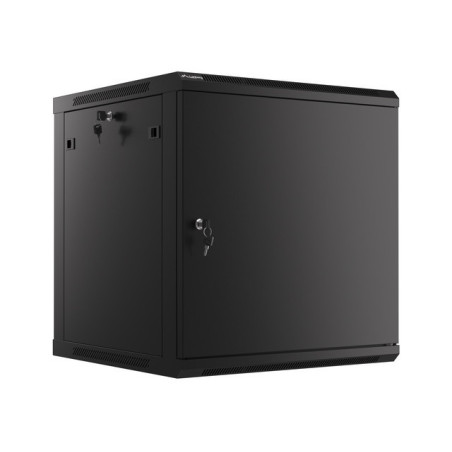 LANBERG RACKOVÁ SKRIŇA 19'' NÁSTENNÁ 12U/600X600 PRO VLASTNÚ MONTÁŽ S KOVOVÝMI DVERAMI ČIERNA