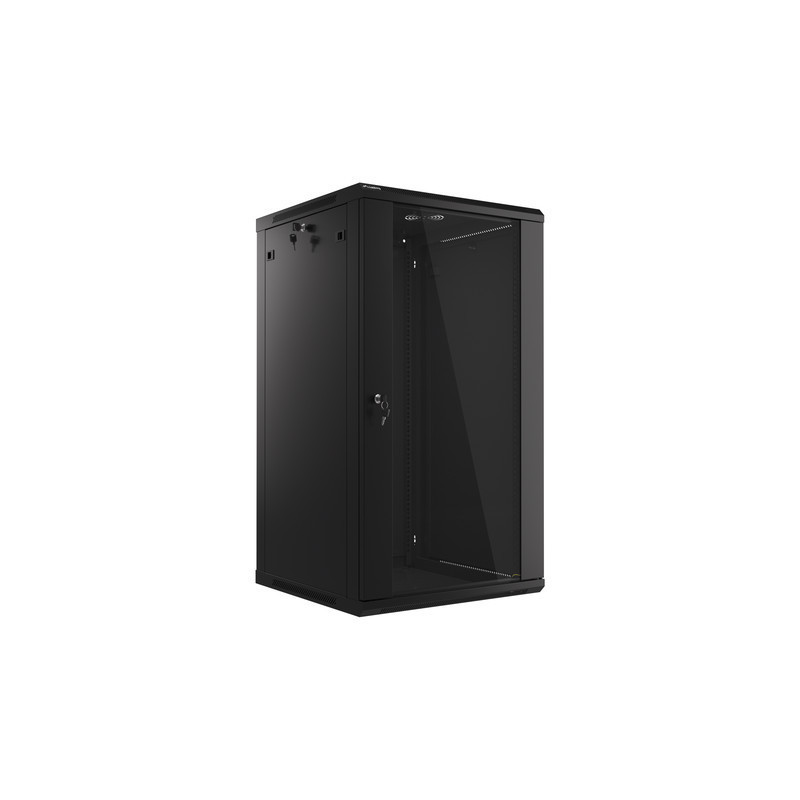 LANBERG 19'' RACKOVÁ SKRIŇA PRO MONTÁŽ NA STENU 22U/600X600 (FLAT PACK) ČIERNA V2