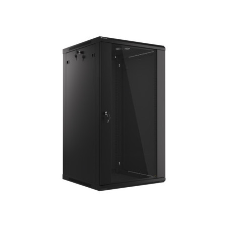 LANBERG 19'' RACKOVÁ SKRIŇA PRO MONTÁŽ NA STENU 22U/600X600 (FLAT PACK) ČIERNA V2