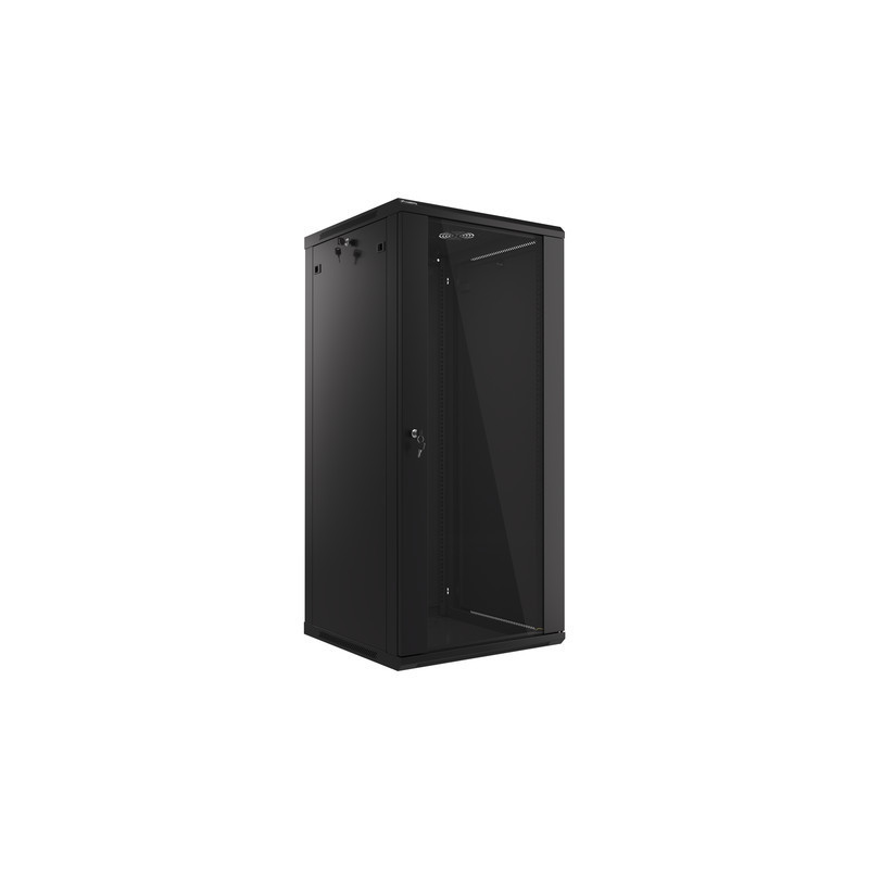 LANBERG 19'' RACKOVÁ SKRIŇA PRO MONTÁŽ NA STENU 27U/600X600 (FLAT PACK) ČIERNA V2