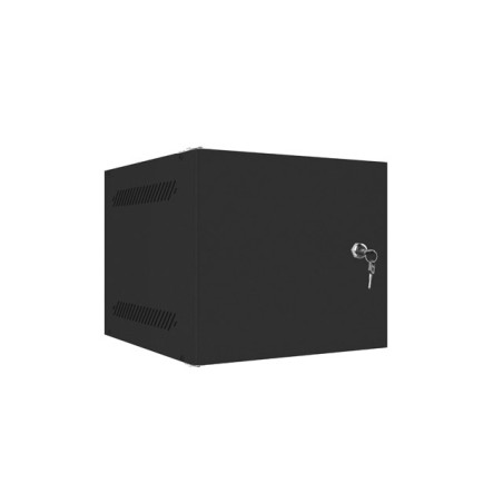 LANBERG RACKOVÁ SKRIŇA 10'' NÁSTENNÁ 4U/280X310 PRO VLASTNÚ MONTÁŽ S KOVOVÝMI DVERAMI ČIERNA-FLAT PACK