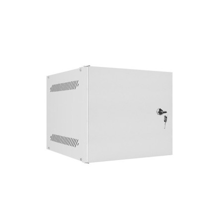 LANBERG RACKOVÁ SKRIŇA 10'' NÁSTENNÁ 4U/280X310 PRO VLASTNÚ MONTÁŽ S KOVOVÝMI DVERAMI ŠEDÁ -FLAT PACK