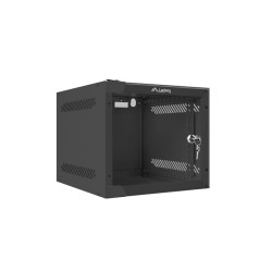 LANBERG RACKOVÁ SKRIŇA 10'' NÁSTENNÁ 4U/280X310 (FLAT PACK) S PRESKLENÝMI DVERMI ČIERNA
