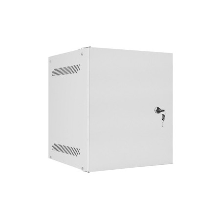 LANBERG RACKOVÁ SKRIŇA 10'' PRO MONTÁŽ NA STENU 6U/280X310 PRO VLASTNÚ MONTÁŽ S KOVOVÝMI DVERAMI ŠEDÁ