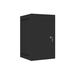 LANBERG RACKOVÁ SKRIŇA 10'' PRO MONTÁŽ NA STENU 9U/280X310 PRO VLASTNÚ MONTÁŽ S KOVOVÝMI DVERAMI ČIERNA
