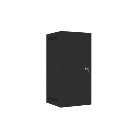 LANBERG RACKOVÁ SKRIŇA 10'' NÁSTENNÁ 12U/280X310 PRO VLASTNÚ MONTÁŽ S KOVOVÝMI DVERAMI ČIERNA-FLAT PACK
