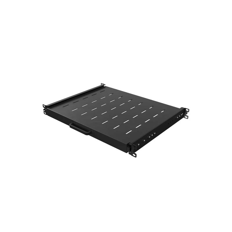 LANBERG POSUVNÁ POLICA PRO 19'' RACKOVÉ SKRINE 350MM ČIERNA (1U/445X350MM, NOSNOSŤ 35KG, 4-BODOVÉ M