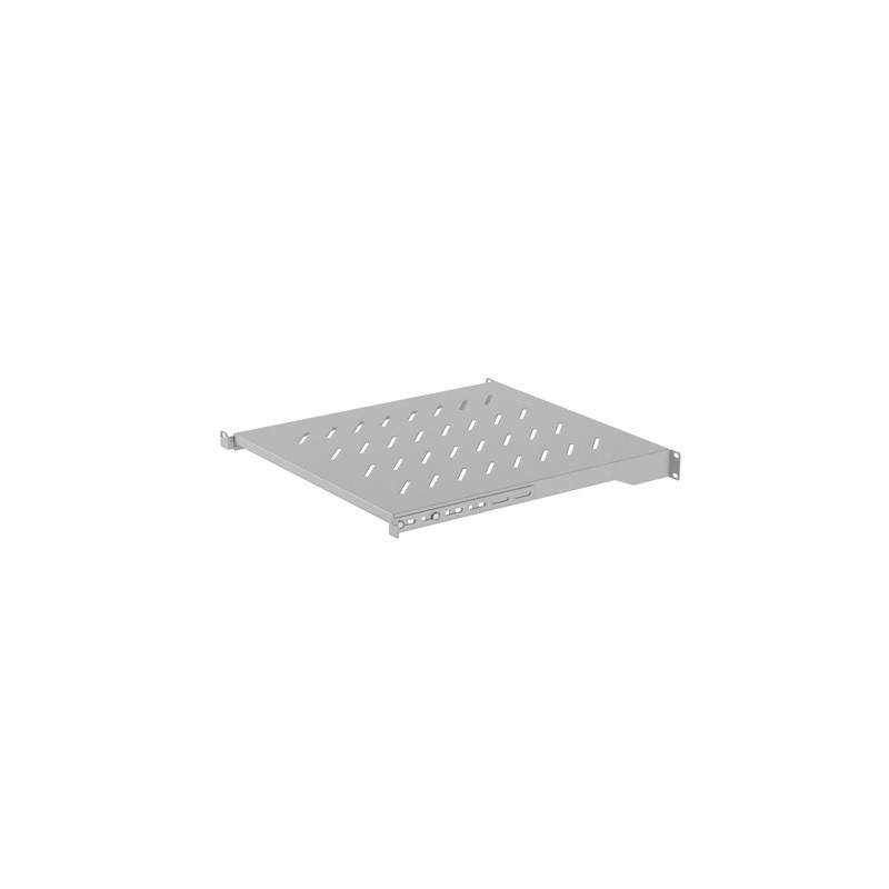 LANBERG POLICE PRO 19'' SKRINE 800MM ŠEDÁ (1U/483X500MM NOSNOSŤ DO 25KG, 4BODOVÁ MONTÁŽ)