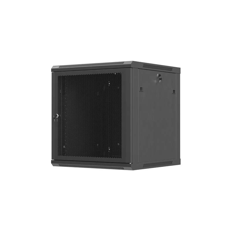 LANBERG NÁSTENNÁ INŠTALAČNÁ SKRIŇA 19'' 12U 600X600 ČIERNE PERFOROVANÉ DVERE (PLOCHÉ BALENIE)