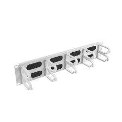 19'' PANEL S KEFOU PRO SPRÁVU KÁBLOV 10 KRÚŽKOV TYP B 2U ŠEDÝ LANBERG