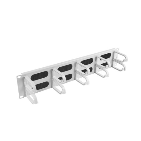 19'' PANEL S KEFOU PRO SPRÁVU KÁBLOV 10 KRÚŽKOV TYP B 2U ŠEDÝ LANBERG