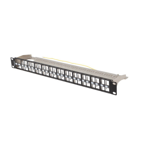PATCH PANEL PRÁZDNÝ 48 PORTOV 1U 19'' FTP PRO MODULY KEYSTONE ČIERNY LANBERG