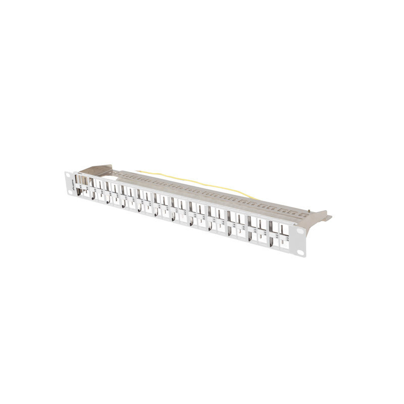 PATCH PANEL PRÁZDNÝ 48 PORTOV 1U 19'' FTP PRO MODULY KEYSTONE ŠEDÝ LANBERG