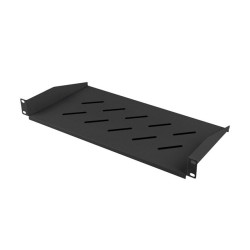 POLICA PRO 19'' SKRINE 350/450/600/800/1000MM ČIERNA LANBERG (1U/483X220MM NOSNOSŤ DO 25KG)