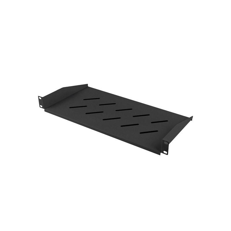 POLICA PRO 19'' SKRINE 350/450/600/800/1000MM ČIERNA LANBERG (1U/483X220MM NOSNOSŤ DO 25KG)